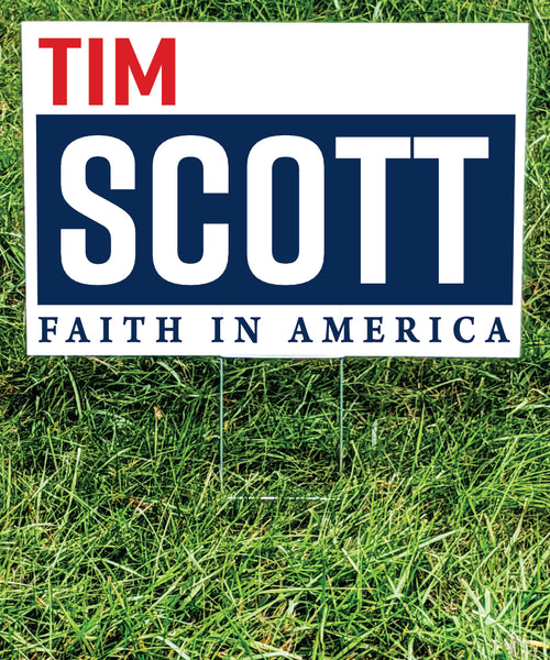 Tim Scott for President Yard Sign