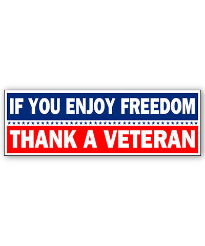 Thank a Veteran Sticker