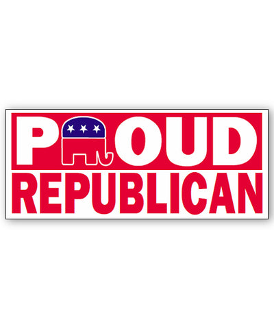 Proud Republican Bumpersticker Car Magnet