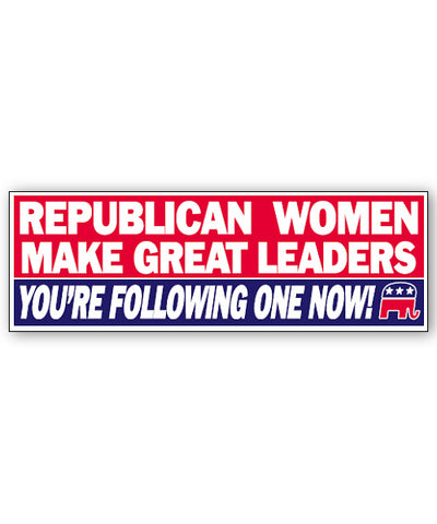 Republican Women Bumpersticker Car Magnet