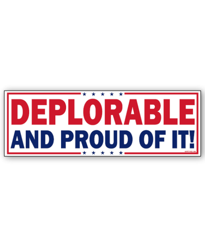 Deplorable and Proud Sticker