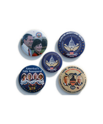 2001 Inauguration Button Set