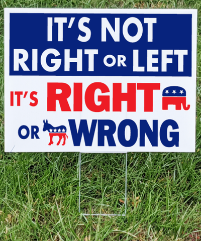 Land of the Free Yard Sign